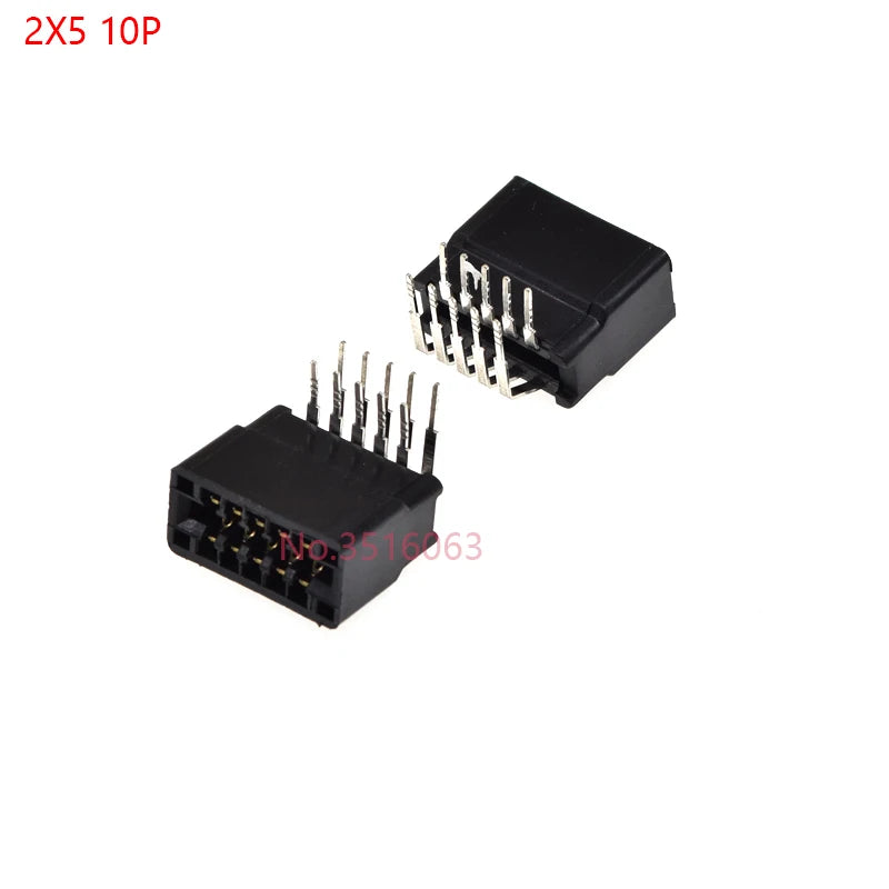 5pcs Right Angle Edge Card Connector Slot 2.54 mm Pitch 8/10/12/16/18/20/28/30/36/40/50/60/72/80/98 Pin PCB Gold Finger Socket