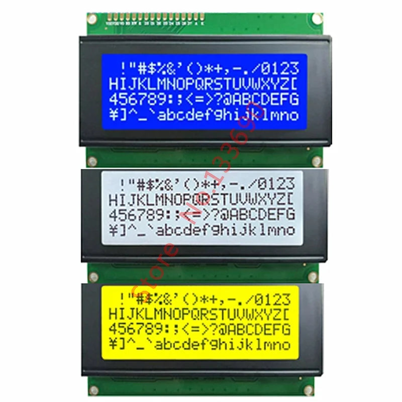 5V LCD2004 LCD Board 2004 20X4 2004A 20X4 Blue/Yellow/Gray Color Screen Display LCM Module For 3D Printer IIC I2C Adpater