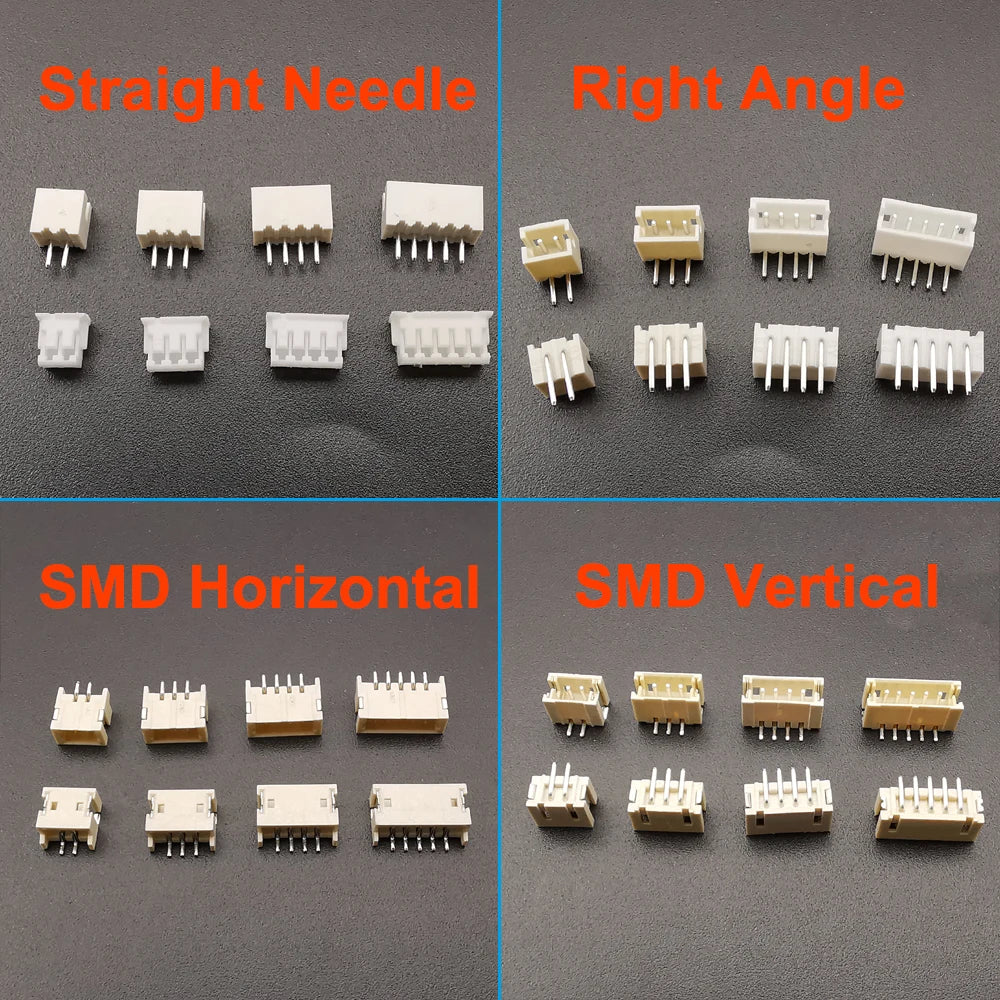 JST Box SH1.0/MX1.25/PH2.0/XH2.54/VH3.96/SM2.54/SYP Pitch Connector Terminal Kit SMD/Straight/Right Angle Type DIY
