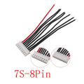 5Pcs JST-XH 2.54mm Pitch 1/2/3/4/5/6/7S Balancer Cable 22AWG Silicone RC Lipo Battery Balancer Charger Plug Wire Connector