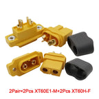 XT60E XT60H RC Lipo Battery Male Female Bullet Connectors with Sheath Housing XT60E1-M Power Plug XT60H-F Jack RC Drone Adapter