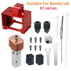For BambuLab P1S P1P X1 X1C Upgrade Hotend Kit Heat Sinks Throat TZ V3.0 Nozzle Print Head Thermistor 3D Printer Accessories