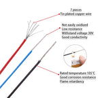 26-40AWG UL10064 PTFE High Temperature Wire Ultra Fine Micro Cable Plastic Solder High Conductivity Copper Cable 10M/20M/50M