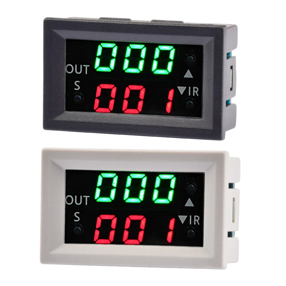 DC 12V Dual LED Display Time Relay Relay Module Timing T2401-N Digital Timer Relay Timing Delay Cycle Time Control Switch Home