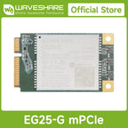 Waveshare Quectel EG25-G mPCIe Module, LTE Cat 4 module with PCI Express Mini Card form factor, Supports Multiple Wireless
