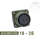 5015 MIL-C Plug Socket 18S-3 Circular Connector 18S-10 18S-11 Military Specification Connector MIL STD MS3102 MS3106 MS3108
