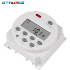 CN101A Digital Microcomputer 7Days Weekly Programmer Electronic Timer Switch 220V Time Relay with Countdown 12V DC for Light Fan