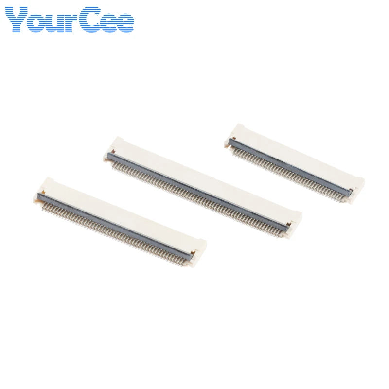 10PCS FFC/FPC Connector Flat Cable Socket 0.5MM Adapter 4/6/8/10/12/14/16-30/32/40/50/60 Pin Back Flip Front Insert Horizt