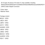 85PCS Integrated Circuit Chip Kit 10 Specifications IC-NE555 IC-LM324 IC-LM358 DIP Single Precision Timer Combination Kit