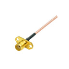 2PCS MMCX to SMA/RP-SMA Female Flange Panel Mount RG316 Pigtail FPV Antenna Extension Cord for TBS Unify PandaRC VTX