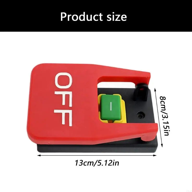 Electromagnetic Push Button Emergency Stop Switches Machine Switches for Quickly Turn Off Lathe, Milling Table, Cutter