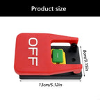 Electromagnetic Push Button Emergency Stop Switches Machine Switches for Quickly Turn Off Lathe, Milling Table, Cutter