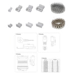 40sets/Box JST 1.25 Male Female Connector Aerial Docking 2/3/4/5Pin Plug With Terminal Wire Connectors Kit