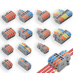10/50/100PCS Push-in Electrical Wire Terminal Block Connector Fast Universal Lever Wire C Docking Electrical Connection 32A 250V