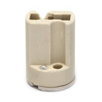 10pcs G9 Ceramic Lamp Holder, White G9 Halogen Light Bulb Base Socket with Ring,G9 Light Base Socket Kit Adapter