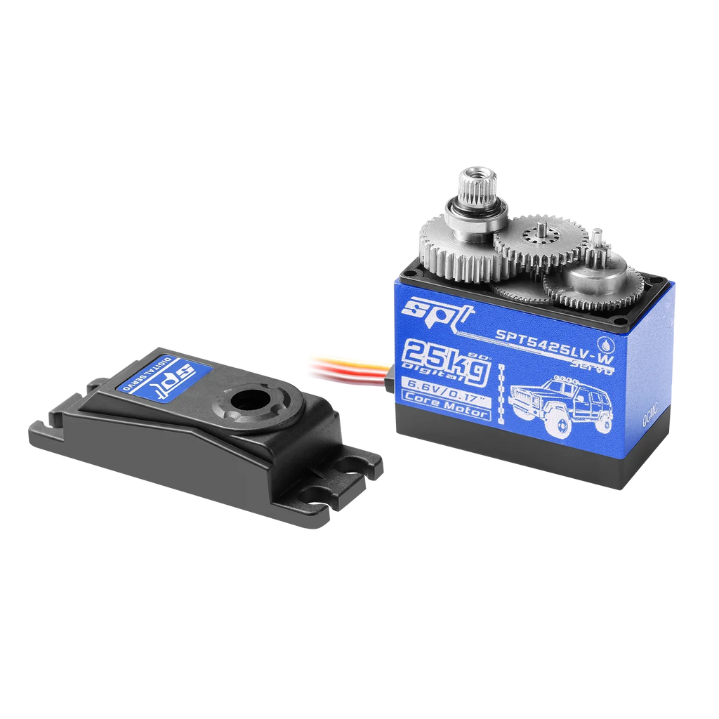 SPT 25KG 35KG Digital RC Servo Large Torque 180° 360° Metal Gear Waterproof Motor for RC Crawler Car SCX10 TRX4 Drift Robot