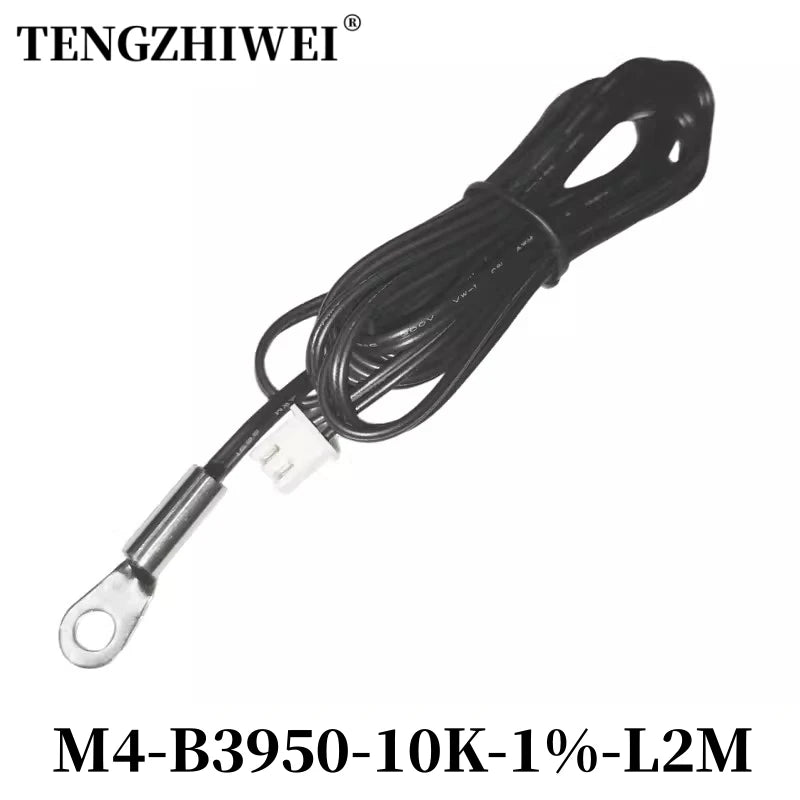 NTC Temperature Sensor Temperature Measurement Thermistor 10K B3950 1% M3M4M5M6M8M10 Inverter Fan Wire Ear Fixed Probe