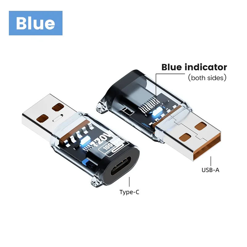 120W Fast Charging USB 3.2 to Type C Adapter OTG 10GB High Speed Data Audio Transfer For PC Tablet Xiaomi Huawei USB C Converter
