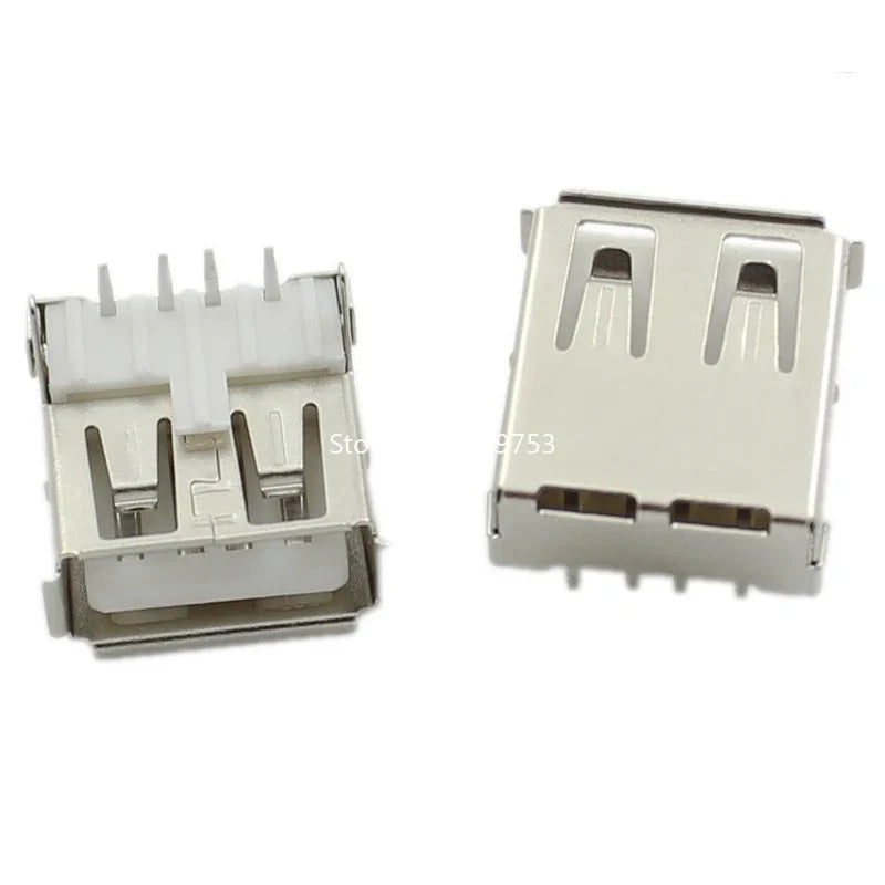 5PCS USB Interface Socket Type A Standard Port Female Male Solder Jacks Connector DIP Straight Vertical Bend Needle PCB Socket