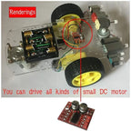 1-100pcs Mini L298N DC Motor Driver, MX1508 Mini Dual Channel 1.5A 2 Way PWM Speed Controller Dual H-Bridge Replace Stepper