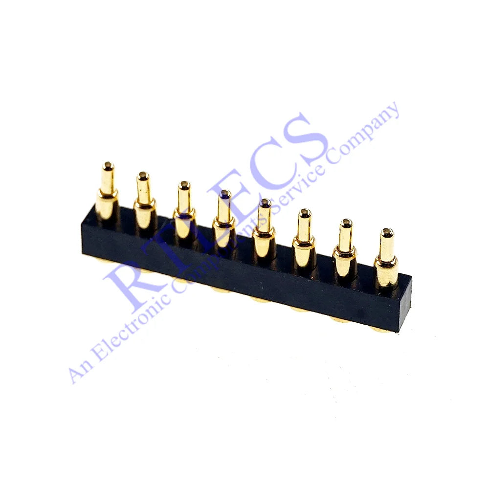 5 Pcs SMD Spring Loaded Pin Pogo Connector 2 3 4 5 6 7 8 10 Position Battery Contact 7.0mm Height 2.54 Grid Pad Modular Header