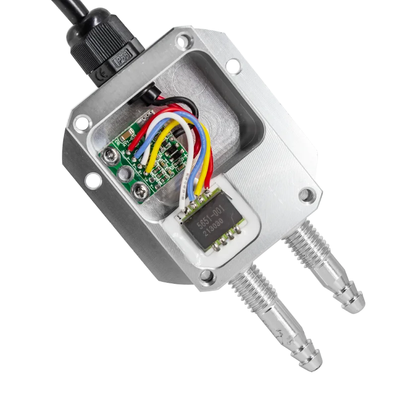 Differential Pressure Transmitter 4-20MA 0-10V 0-5V RS485 Differential Pressure Sensor 0-50pa 0-100pa Wind Air Pressure Sensor