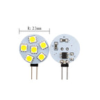 G4 LED Bulbs DC 12V 5050 SMD 1.2W 2.4W 5W 120 Degree Bi-pin Cold Warm White Halogen Replacement Lamp