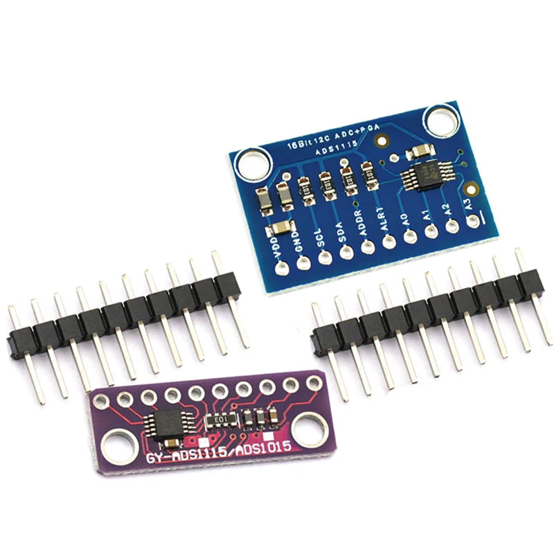 12bits 16 Bit I2C ADS1115 ADS1015 Module ADC 4 channel with Pro Gain Amplifier 2.0V to 5.5V for Arduino RPi