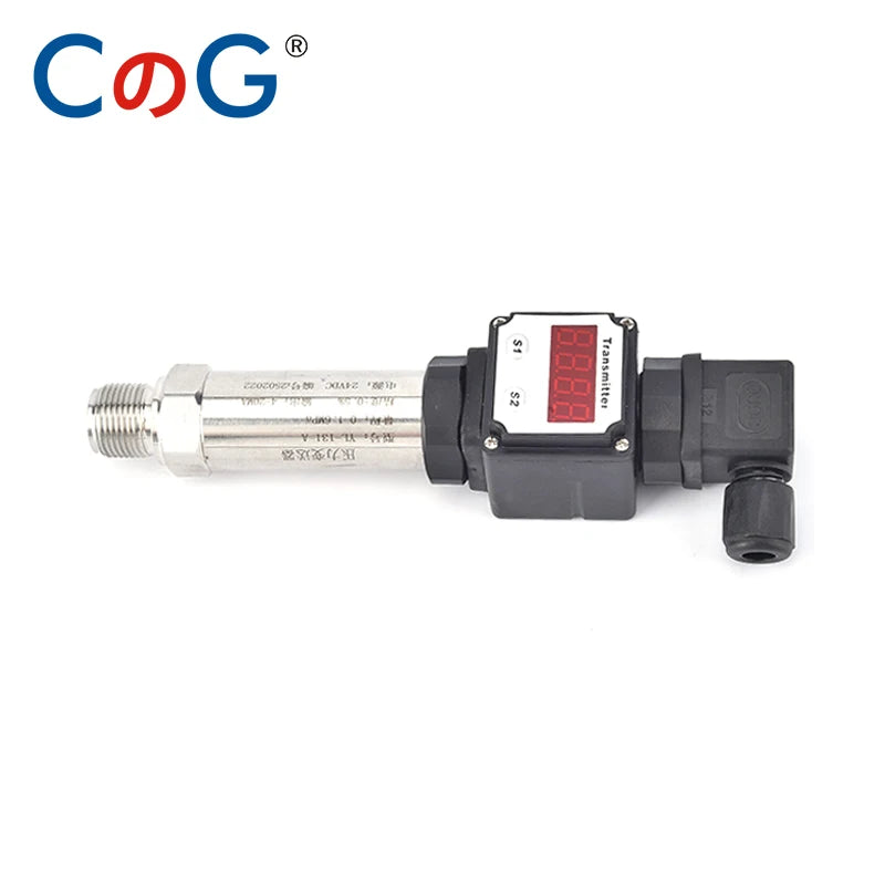CG LED Display Pressure Transmitter 4-20mA/0-10V Output G1/2  High Precision Pressure Sensor for Water Oil Gas and liquid
