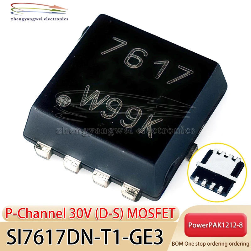 10PCS SI7617DN-T1-GE3 Code 7617 SI7617DN QFN-8 30V P-channel MOSFET