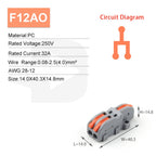 10/100PCS Electrical Cable Connector 1 in Multiple out Quick Wire Terminal Block 2/3/4/5Pin Push in Lever Connectors 0.08-4.0mm2