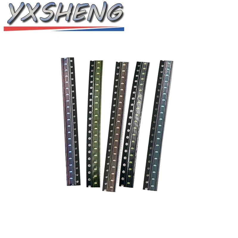 0603 0805 1206 1210 5730 SMD LED Diode 100PCS=5Colors X 20pcs Assortment LED Diode KIT Red Green Yellow White Blue