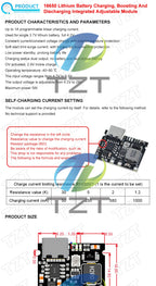 1/2/5PCSType-C USB Lithium Li-ion 18650 3.7V 4.2V Battery Charger Board DC-DC Step Up Boost Module TP4056 DIY Kit Parts