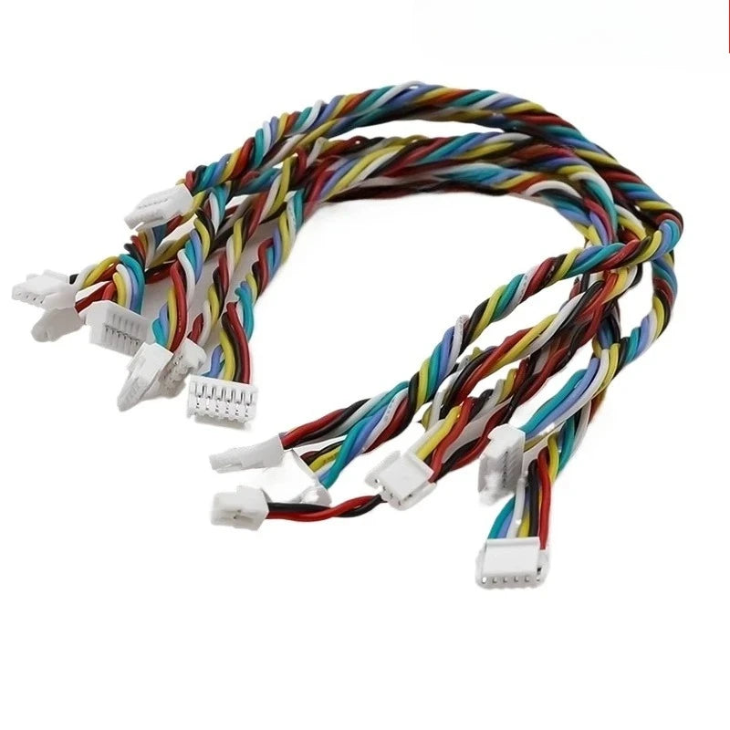 5Pcs GH1.25 2P/3P/4P/5P/6P-10 Pin GH 1.25 Single/Same/Reverse Connector with 15CM Soft Silicone Cables