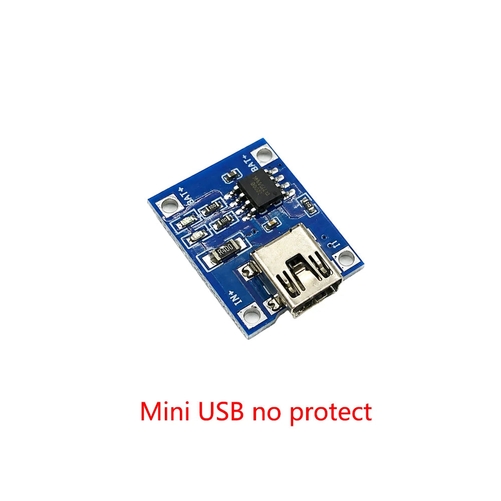 1/3/5pcs Type-C Micro Mini USB 5V 1A 18650 TP4056 Lithium Battery Charger Module Charging Board With Protection Dual Functions