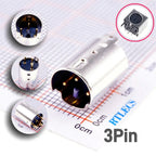 5/20/50/200 pcs Mini Din Plug Male Connector 3 4 5 6 7 8 9 Pin PCB mount Straigh Machined Header Gold Plated Pins Board Solder