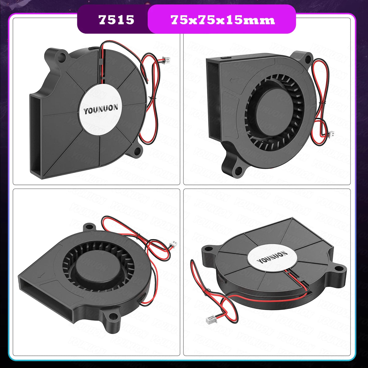 2PCS 5V USB Brushless Blower Cooling Fan USB Ventiliator Computer Case Cooler  PBT CPU Radiator USB Fan PC USB Gadgets