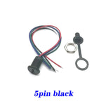 USB 2P/4P/5P/6P Connector Type-C Waterproof with PH 2.0 Nut Locking Plate Female Waterproof High Current Fast Charging Jack Port