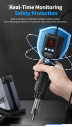 FNIRSI SAG-55 Hot Air Gun BGA Rework Solder Station Heat Gun 220V 550W Hair Dryer For Soldering SMD SMT Welding Repair Tool