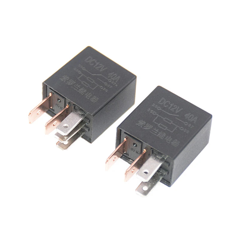 1pcs High Quality Car Relay DC 12V 40A Rated Current 1NO 1NC SPDT 4/5 Pins Car Automotive Alarm Relay 40 Amp Wholesale