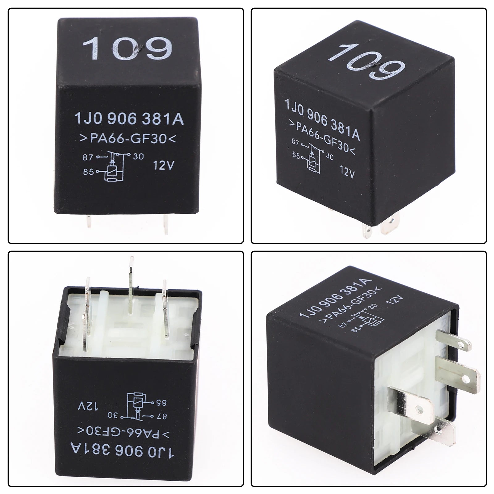 Replacement Car Engine ECU Fuel Pump Relay 109 1J0906381A Compatible with For Skoda Vehicles 1989 2006 Except MK5 Models