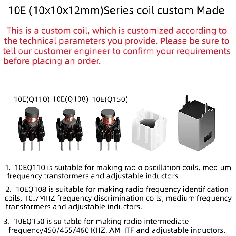Adjustable Inductor OSC Coil Frequency Discrimination HAM FCZ AM ITF Intermediate Frequency Transformer Custom for Electronics