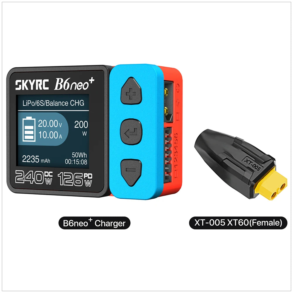 SKYRC B6neo / B6neo+ LiPo Battery Smart Balance Charger DC 200W PD 80W Input for RC Model Car Ship Boat Airplane