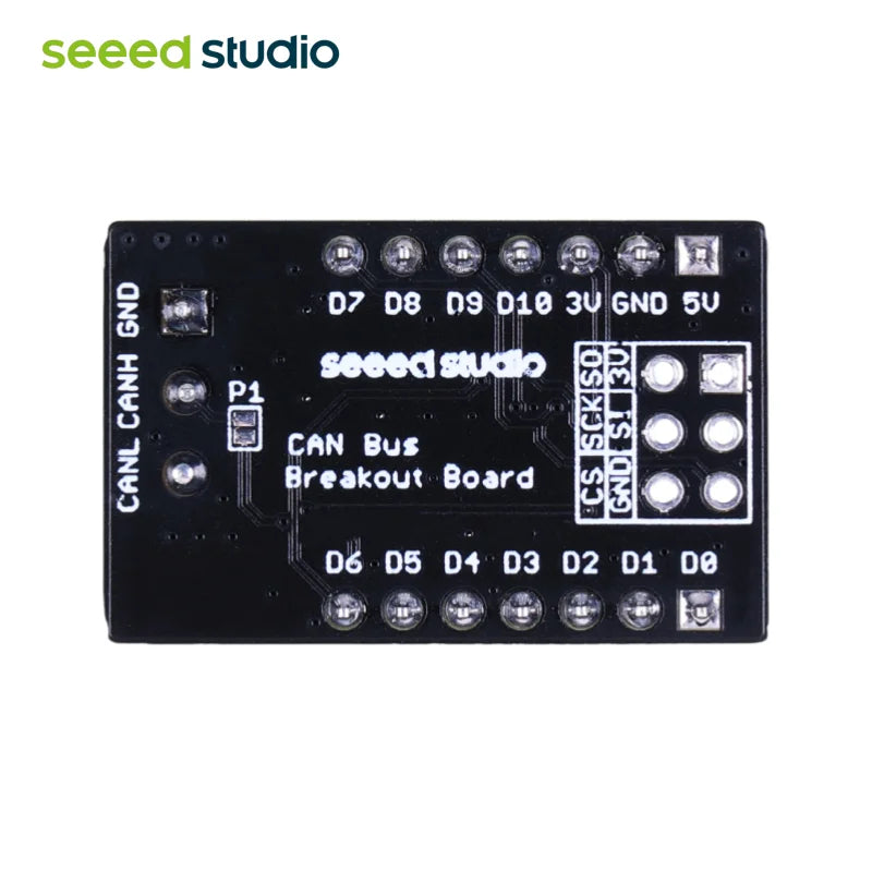 CAN Bus Breakout Board for XIAO and QT Py, MCP2515 controller, SN65HVD230 transceiver chip