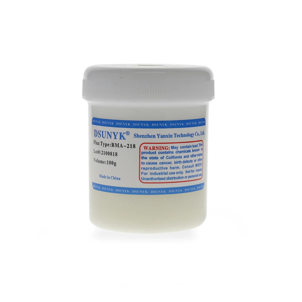 RMA-218 100g Solder Flux No Cleaning Flux for Welding Smd Fluxe and Rework Station Kingbo Solder Paste & DSUNYK RMA-218