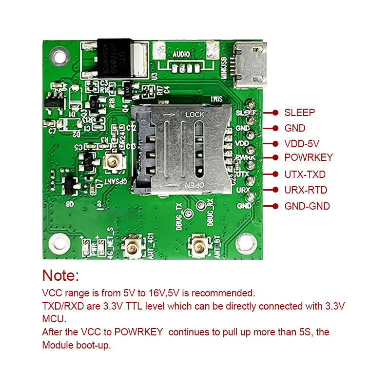 SIMCOM SIM7080G LTE CAT-M NB-IoT Module,NB-IOT SIM7080G Breakout board 1pc