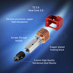 For BambuLab P1S P1P X1 X1C Upgrade Hotend Kit Heat Sinks Throat TZ V3.0 Nozzle Print Head Thermistor 3D Printer Accessories