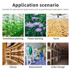 CO2 Monitor Controller Concentration Tester Carbon Dioxide Monitor NDIR Sensor CO2 Pressure Regulator Valve for Greenhouse