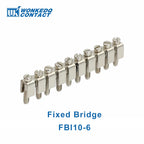 10Pcs DIKD 1.5 3 Levels Sensor Screw Connector 2.5 mm² 6-Conductor Electric Din Rail Triple Three Level Terminal Block DIKD1.5