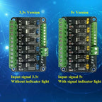 6 Channel MOS FET Module Optocoupler Isolation MOSFET Driver Board 3.3V 5V for Arduino PLC Microcontroller